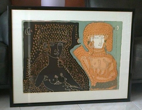 Tono Zancanaro Padova 1906-1985  litografia Donna 